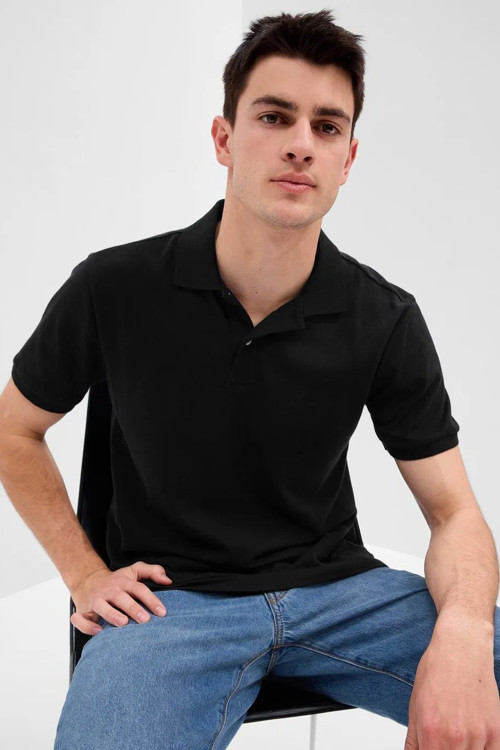 V-Stretch Pique Erkek Polo Yaka Tişört