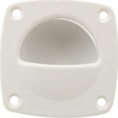 Gömme kulp,plastik. 57x57 mm Beyaz