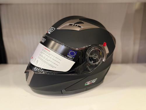 KASK CRN 925 ÇENE AÇILIR MAT SİYAH