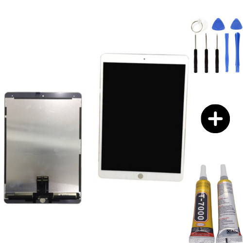 iPad Air 3.Nesil A2123-A2152-A2153-A2154 Uyumlu Servis Dokunmatik Set Beyaz + Montaj Seti