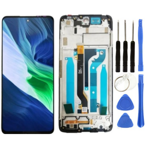 İnfinix Note 10 Uyumlu Çıtalı A Kalite Lcd Ekran Dokunmatik + Tamir Seti