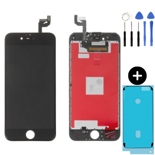iPhone 6S Uyumlu HK Lcd Ekran Dokunmatik Siyah + Montaj Seti