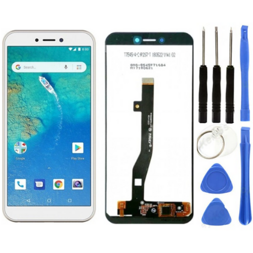 General Mobile GM 8 Go Uyumlu A Kalite Lcd Ekran Dokunmatik Beyaz + Tamir Seti