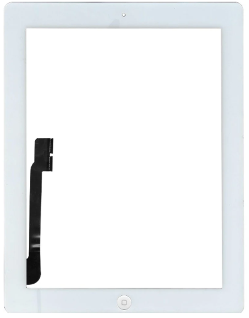 iPad 4.Nesil A1458-A1459-A1460 Uyumlu HK Home Tuşlu Dokunmatik Beyaz