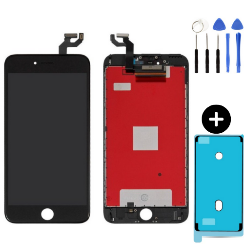 iPhone 6S Plus Uyumlu Servis Lcd Ekran Dokunmatik Siyah + Montaj Seti