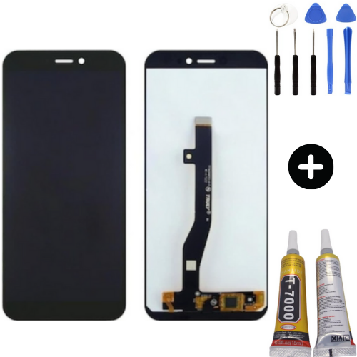 General Mobile GM 9 Go Uyumlu OLED Lcd Ekran Dokunmatik Siyah + Montaj Seti