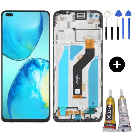 İnfinix Note 8 Uyumlu Çıtalı Lcd Ekran Dokunmatik + Montaj Seti
