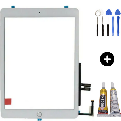 iPad 6.Nesil A1893-A1954 Uyumlu Servis Home Tuşlu Dokunmatik Beyaz + Montaj Seti