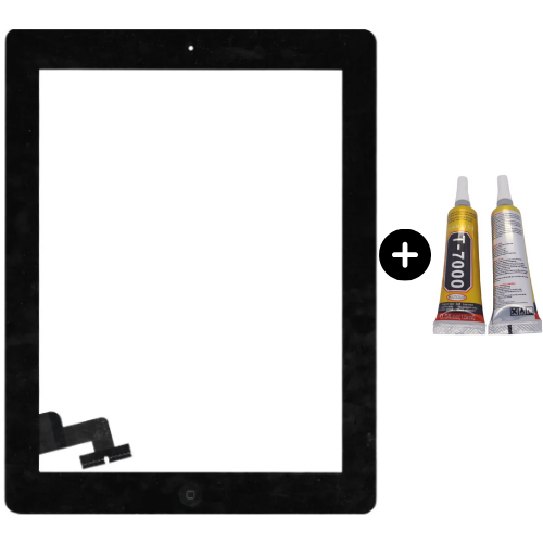 iPad 2.Nesil A1395-A1396-1397 Uyumlu HK Home Tuşlu Dokunmatik Siyah + B7000