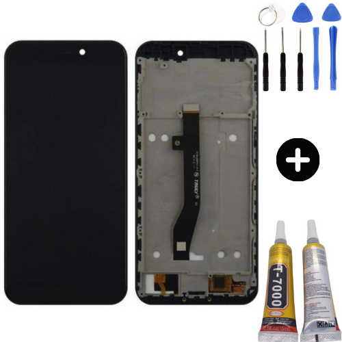 General Mobile GM 8 Go Uyumlu Çıtalı A Kalite Lcd Ekran Dokunmatik Siyah + Montaj Seti
