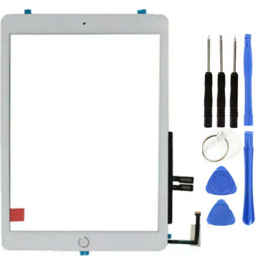 iPad 6.Nesil A1893-A1954 Uyumlu HK Home Tuşlu Dokunmatik Beyaz + Tamir Seti