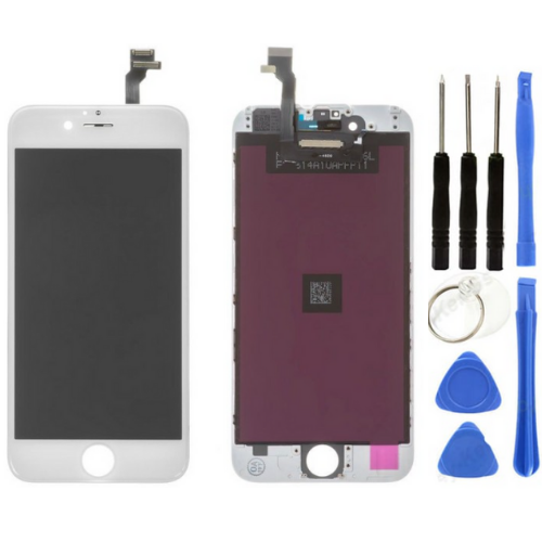 iPhone 6 Plus Uyumlu HK Lcd Ekran Dokunmatik Beyaz + Tamir Seti