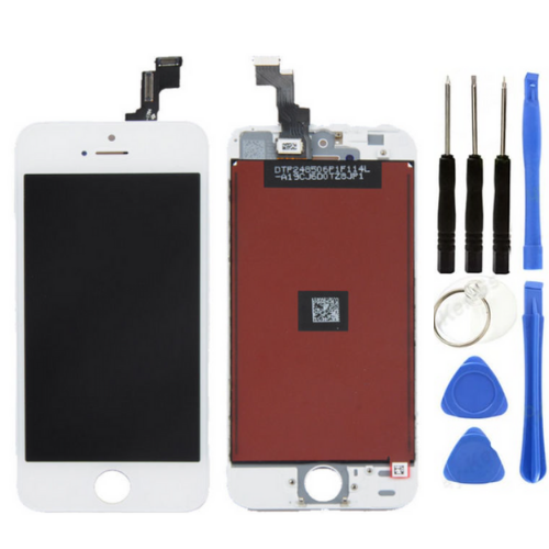 iPhone 5S Uyumlu Servis Lcd Ekran Dokunmatik Beyaz + Tamir Seti