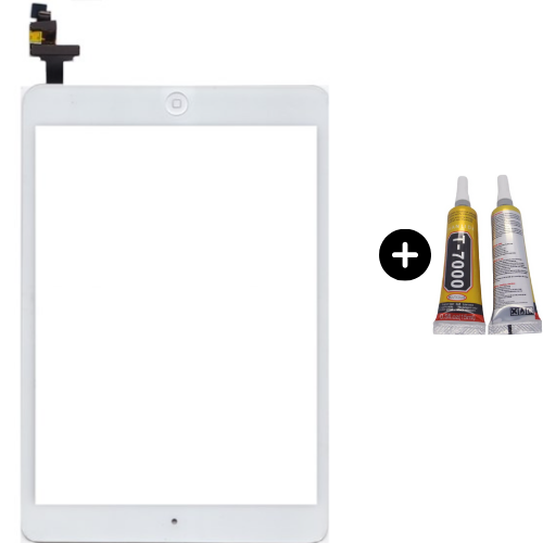 iPad Mini A1432-A1454-A1455 Uyumlu Home Tuşlu Dokunmatik Beyaz + B7000