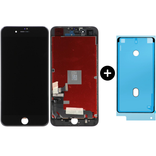 iPhone 8 Plus Uyumlu A Kalite Lcd Ekran Dokunmatik Siyah + Sıvı Ve Toza Dayanıklılık Bandı