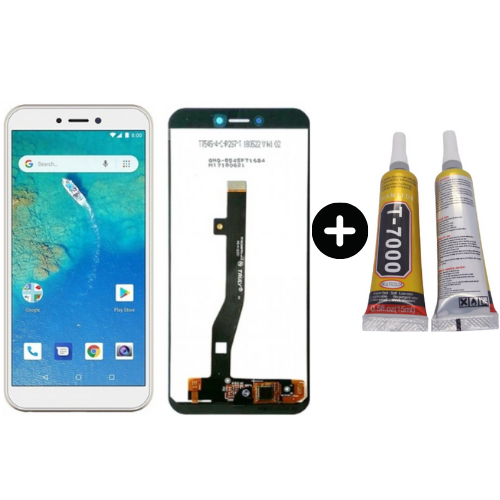 General Mobile GM 8 Go Uyumlu HK Lcd Ekran Dokunmatik Beyaz + B7000