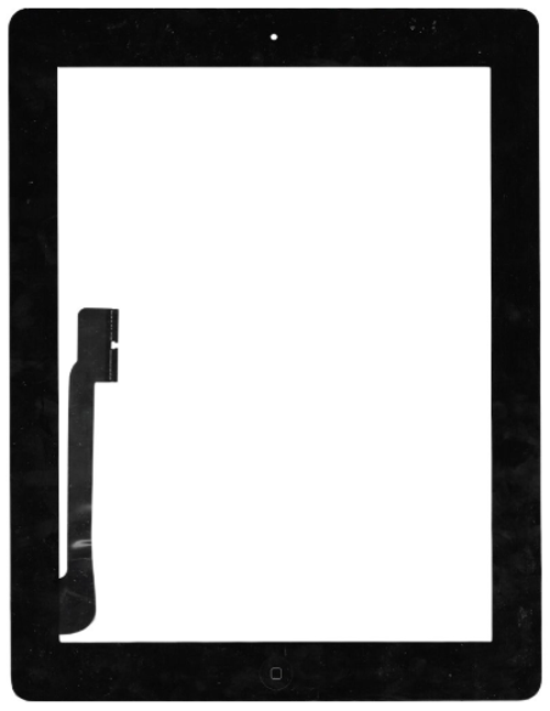 iPad 3.Nesil A1403-A1416-A1430 Uyumlu HK Home Tuşlu Dokunmatik Siyah