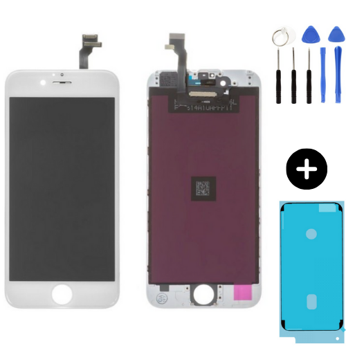 iPhone 6 Plus Uyumlu OLED Lcd Ekran Dokunmatik Beyaz + Montaj Seti