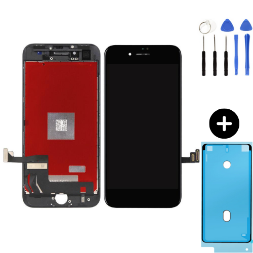 iPhone 8 Uyumlu Lcd Ekran Dokunmatik Siyah + Montaj Seti
