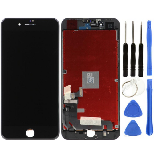 iPhone 8 Plus Uyumlu OLED Lcd Ekran Dokunmatik Siyah + Tamir Seti
