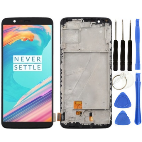 Oneplus 5T Uyumlu Çıtalı HK Lcd Ekran Dokunmatik + Tamir Seti