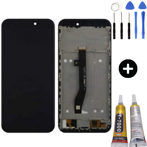 General Mobile GM 9 Go Uyumlu Çıtalı Lcd Ekran Dokunmatik Siyah + Montaj Seti