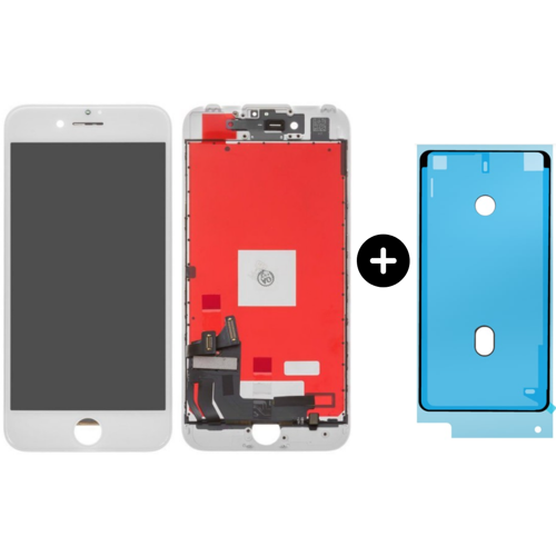 iPhone 7 Uyumlu Lcd Ekran Dokunmatik Beyaz + Sıvı Ve Toza Dayanıklılık Bandı
