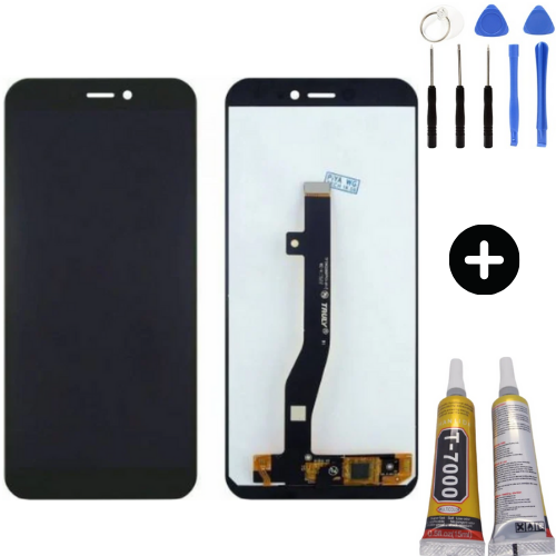 General Mobile GM 8 Go Uyumlu Servis Lcd Ekran Dokunmatik Siyah + Montaj Seti