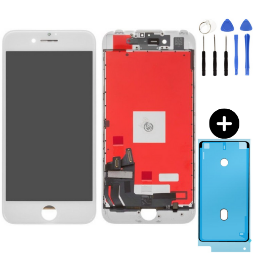 iPhone 7 Uyumlu HK Lcd Ekran Dokunmatik Beyaz + Montaj Seti