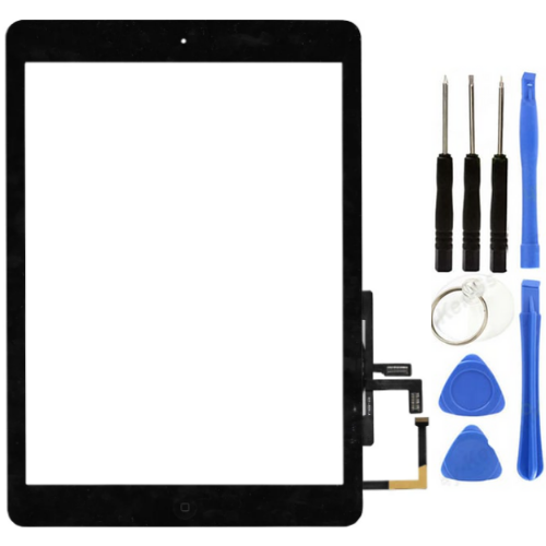 iPad Air 1.Nesil A1474-A1475-A1476 Uyumlu HK Home Tuşlu Dokunmatik Siyah + Tamir Seti