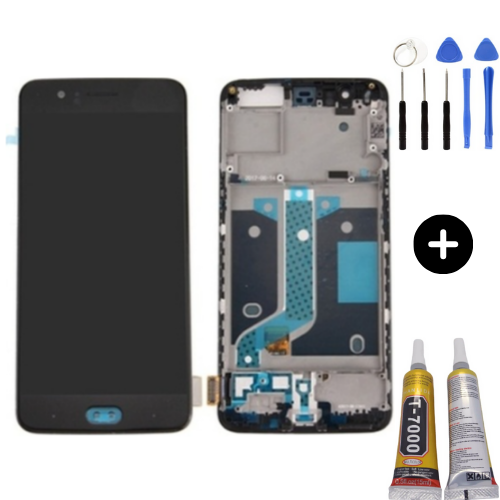Oneplus 5 Uyumlu Çıtalı A Kalite Lcd Ekran Dokunmatik + Montaj Seti
