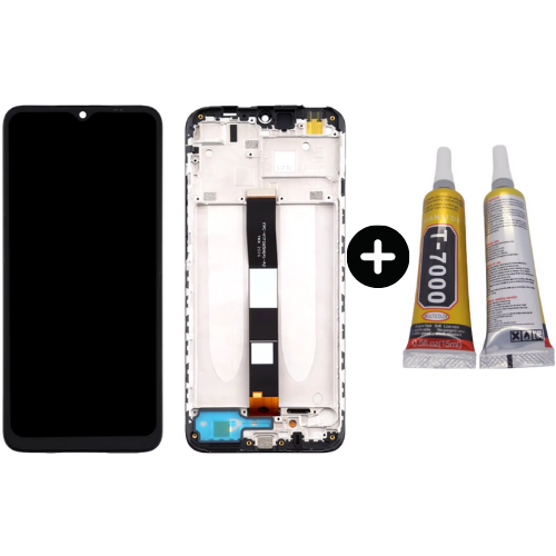 Xiaomi Redmi 10A Uyumlu Çıtalı Servis Lcd Ekran Dokunmatik + B7000