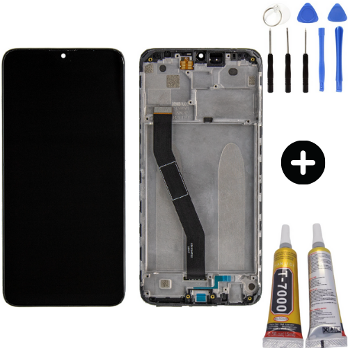 Xiaomi Redmi 8A Uyumlu Çıtalı Servis Lcd Ekran Dokunmatik + Montaj Seti