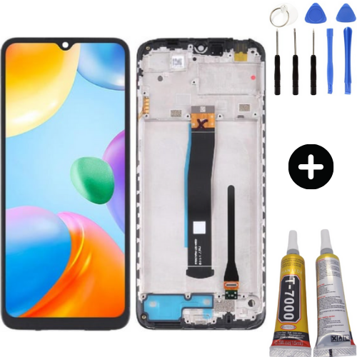 Xiaomi Redmi 10C Uyumlu Çıtalı OLED Lcd Ekran Dokunmatik + Montaj Seti