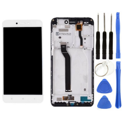 Xiaomi Redmi Go Uyumlu Çıtalı Servis Lcd Ekran Dokunmatik Beyaz + Tamir Seti