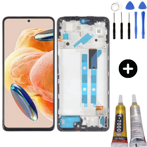 Xiaomi Redmi Note 12 Pro 4G Uyumlu Çıtalı Lcd Ekran Dokunmatik + Montaj Seti