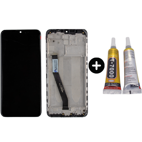 Xiaomi Redmi 9 Uyumlu Çıtalı Lcd Ekran Dokunmatik + B7000