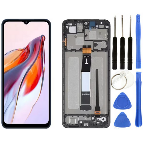 Xiaomi Redmi 12C Uyumlu Çıtalı HK Lcd Ekran Dokunmatik + Tamir Seti