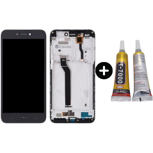 Xiaomi Redmi Go Uyumlu Çıtalı Servis Lcd Ekran Dokunmatik Siyah + B7000