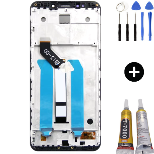 Xiaomi Redmi 5 Uyumlu Çıtalı A Kalite Lcd Ekran Dokunmatik Siyah + Montaj Seti