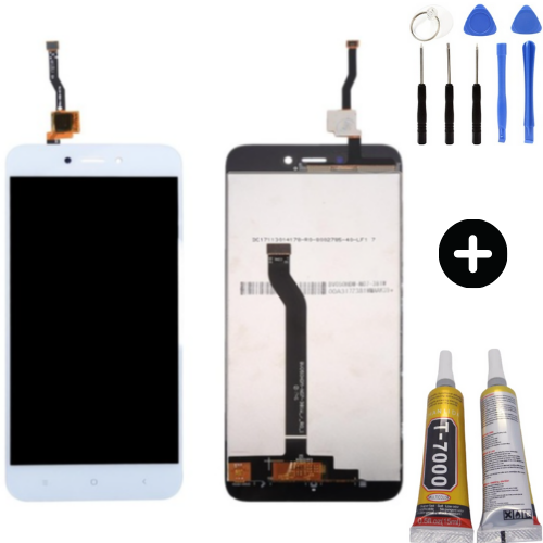 Xiaomi Redmi Go Uyumlu HK Lcd Ekran Dokunmatik Beyaz + Montaj Seti