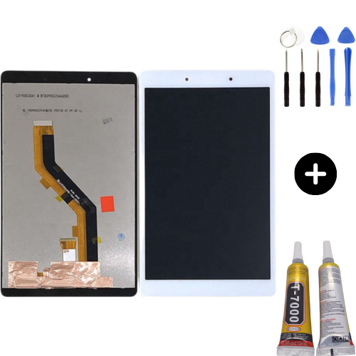 Samsung Galaxy Tab A8 SM-T290F Uyumlu Dokunmatik Set Beyaz + Montaj Seti