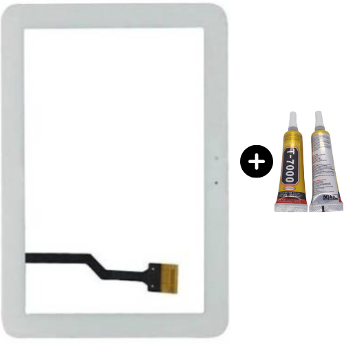 Samsung Galaxy Tab SM-P7300 Uyumlu HK Dokunmatik Beyaz + B7000