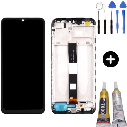 Xiaomi Redmi 10A Uyumlu Çıtalı Servis Lcd Ekran Dokunmatik + Montaj Seti