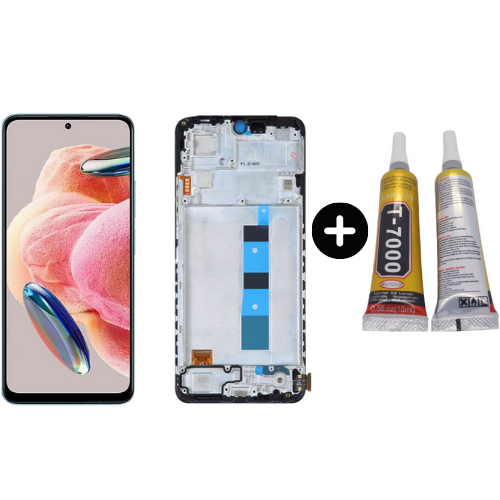 Xiaomi Redmi Note 12 4G Uyumlu Çıtalı OLED Lcd Ekran Dokunmatik + B7000