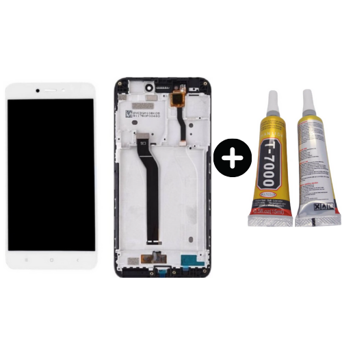 Xiaomi Redmi Go Uyumlu Çıtalı A Kalite Lcd Ekran Dokunmatik Beyaz + B7000