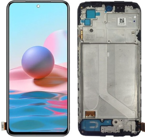 Xiaomi Redmi Note 10 Uyumlu Çıtalı HK Lcd Ekran Dokunmatik