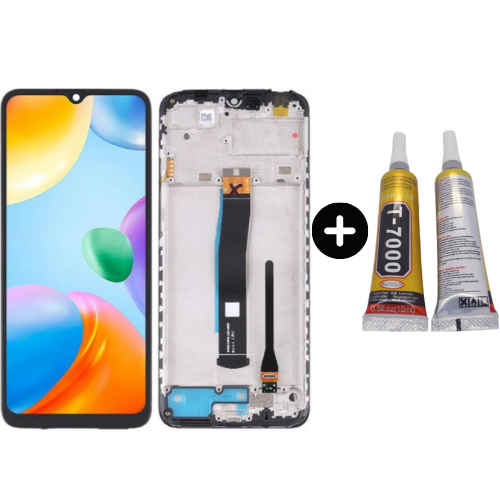 Xiaomi Redmi 10C Uyumlu Çıtalı A Kalite Lcd Ekran Dokunmatik + B7000