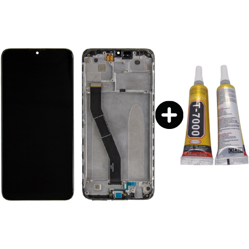 Xiaomi Redmi 8A Uyumlu Çıtalı A Kalite Lcd Ekran Dokunmatik + B7000