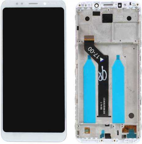 Xiaomi Redmi 5 Plus Uyumlu Çıtalı A Kalite Lcd Ekran Dokunmatik Beyaz